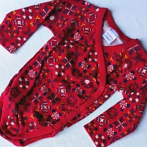 Hanna Andersson Rap Style Holiday Bodysuit